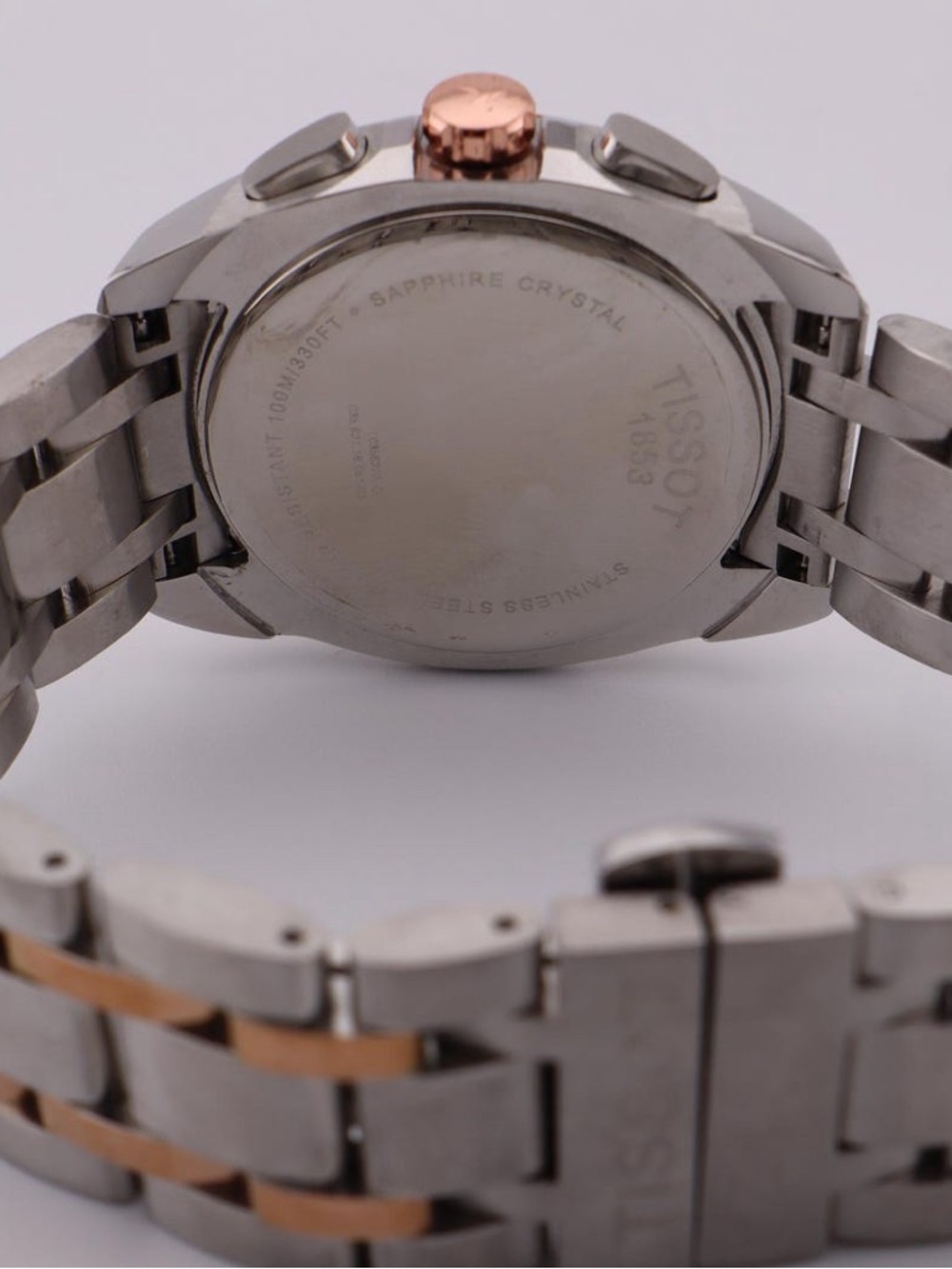 NEW Tissot 1853 Couturier Tachymeter Rose Gold & Silver Chronograph Watch In Box - Picture 11 of 11